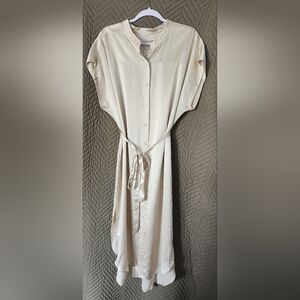 Banana Republic Seranade 100% Silk Shirtdress Size Large